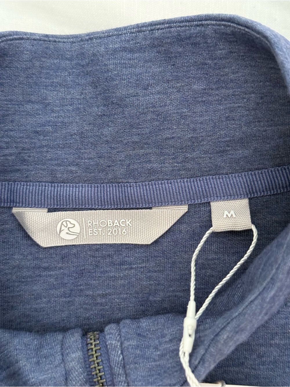RHOBACK Aspire Short Sleeve Half-Zip COSTAL BLUE - Picture 6 of 8